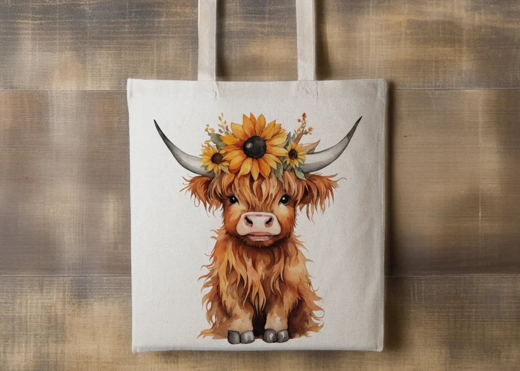 Highland Cow Handbag A Charming Fashion Accessory Inspired by Scottish Heritage
